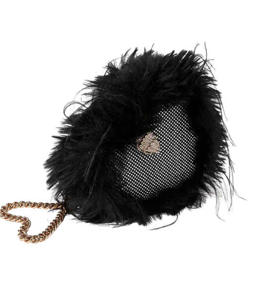 Black Fabric Kensington Heart X