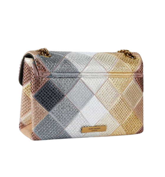 Multicolor Metal Comb Fabric Md Kensington P