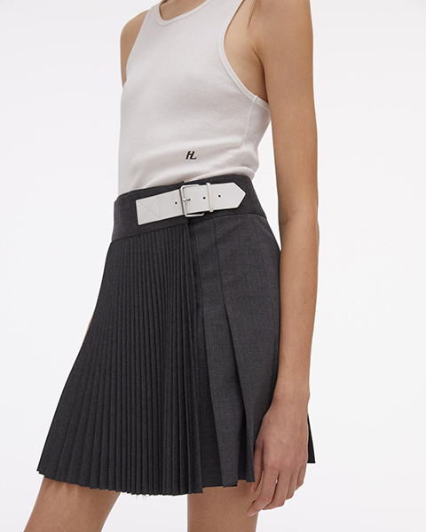 HELMUT LANG WOOL MINI KILT