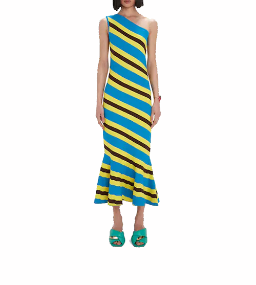 One Shoulder Midi Dress