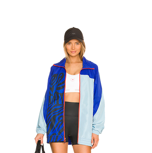 Adidas By Stella McCartney Color Blocked Track Jacket Blue