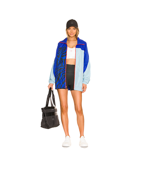 Adidas By Stella McCartney Color Blocked Track Jacket Blue