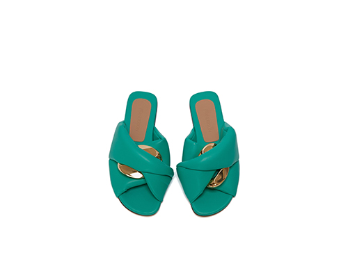Women's Chain Turquoise Twist Sandal