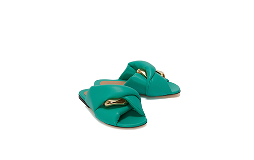 Women's Chain Turquoise Twist Sandal