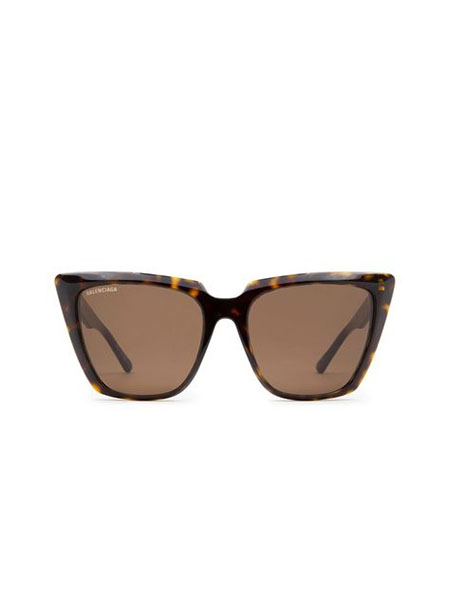BALENCIAGA EYEWEAR TORTOISESHELL CAT-EYE FRAME SUNGLASSES