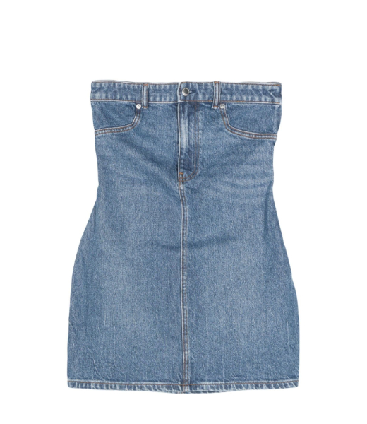 Stretch Denim Tube Dress