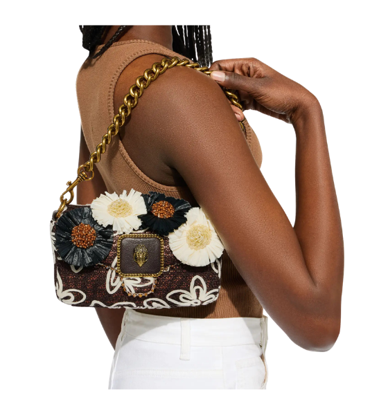 Brown Mini Pimlico Bag Flower Bag