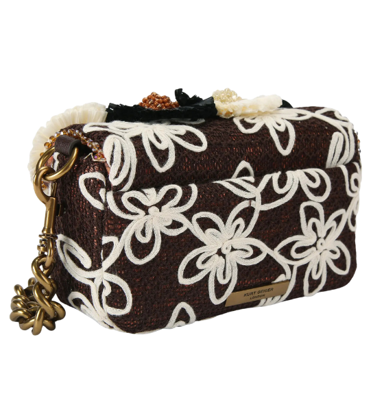 Brown Mini Pimlico Bag Flower Bag