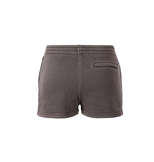 Essential Terry Washed Cola Sweatshorts With Puff Paint Logo