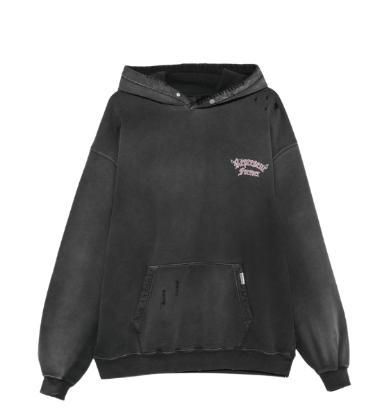 Washed Black Duality Hoodie