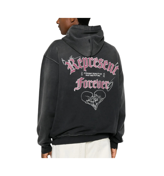 Washed Black Duality Hoodie