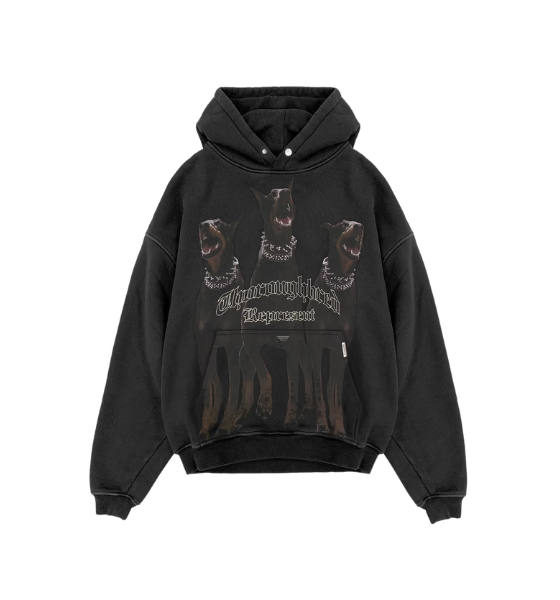 Vintage Black Thoroughbred Hoodie