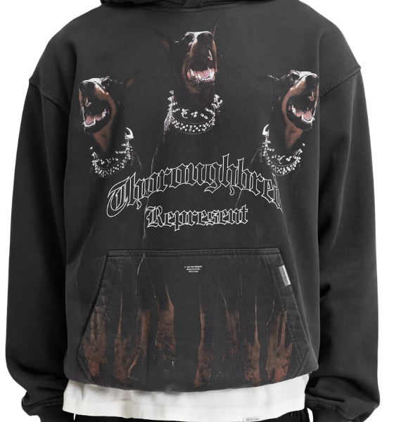 Vintage Black Thoroughbred Hoodie