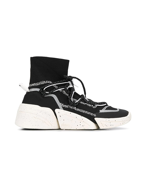 KENZO BLACK K-SOCK SLIP ON SNEAKER