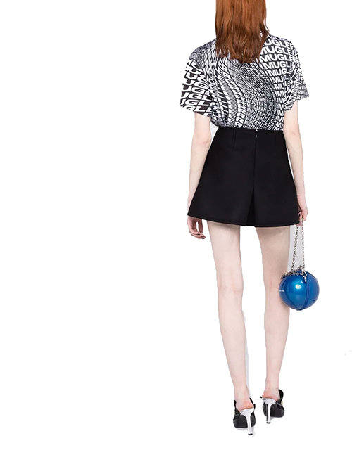 Black Offwhite Logo T - Shirt