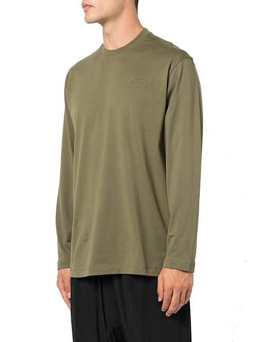 Y-3 Khaki Classic Long Sleeve T-Shirt