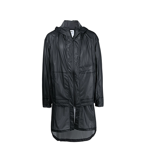 Y-3 Black Classic Sheer Parka 2in1 Windbreaker
