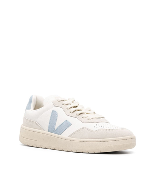 V-90 O.T Leather Extra White / Light Blue Sneakers