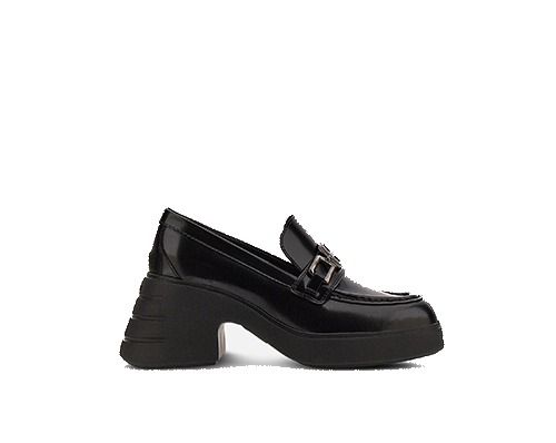 H618 Black Loafers