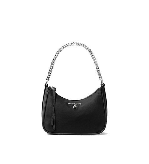 Black Jet Set Charm Shoulder Bag