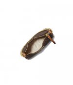 Small Brown Logo Chain Pouchette