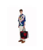 Oversized Printed Polo Shirt