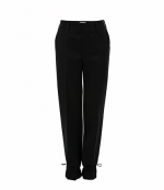Cuffed Hem Straight Leg Trousers