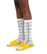 Logo Grid Long Ankle Socks