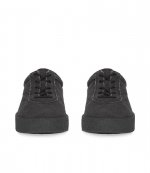 YEEZY MENS CREPE SNEAKER IN WASHED CANVAS GRAPHITE