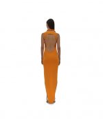 Twisted Jersey Apricot Dress