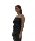 Vegan Leather Tube Top