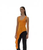 Twisted Asymmetric Apricot Tank