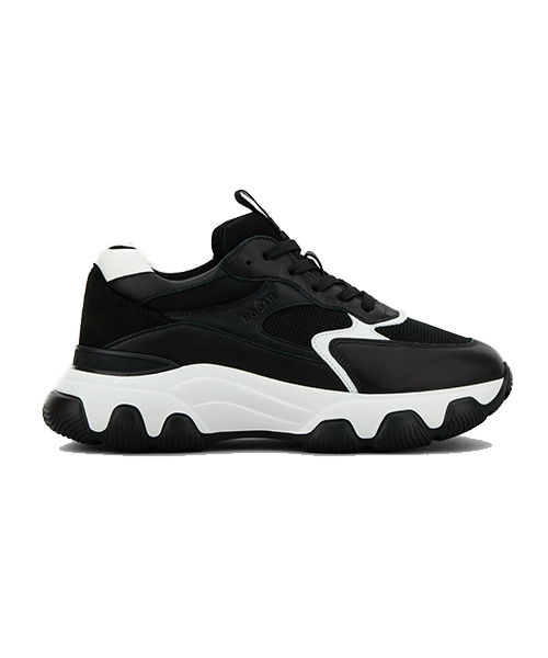 Hyperactive Allacciato Black Sneaker