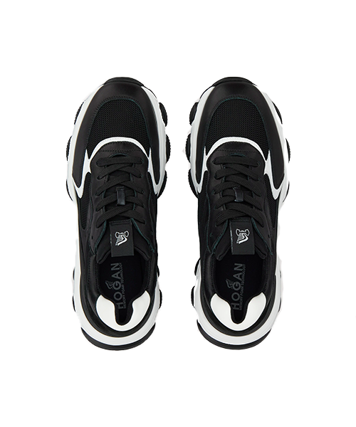 Hyperactive Allacciato Black Sneaker