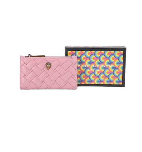 Pink Leather Kensington Bifold Wallet