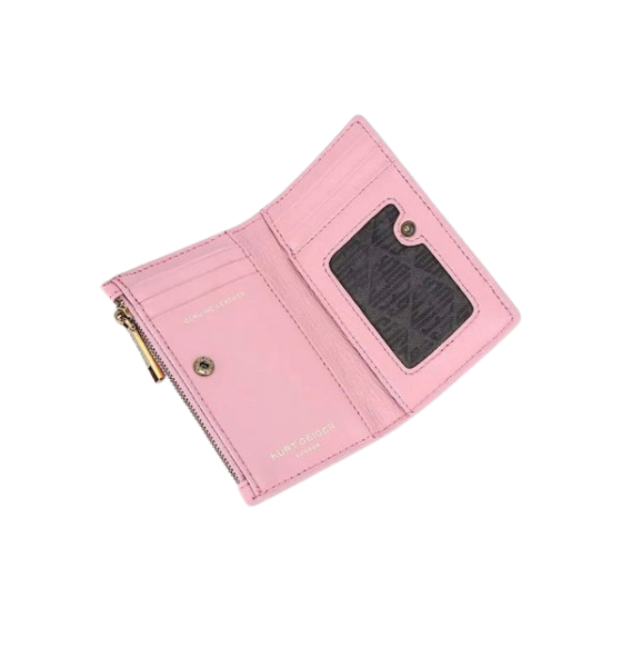 Pink Leather Kensington Bifold Wallet