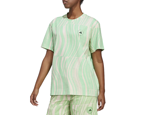 Adidas By Stella McCartney Pale Pink Green T-shirt