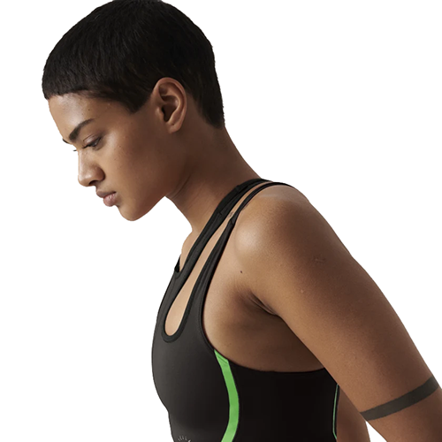 Adidas By Stella McCartney Black Green Crop Top