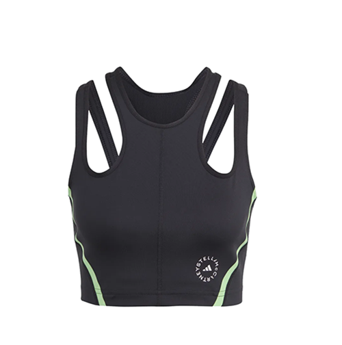 Adidas By Stella McCartney Black Green Crop Top