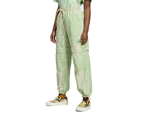 Adidas By Stella McCartney Pale Pink Green Woven Pants