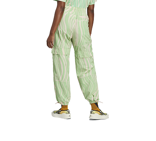 Adidas By Stella McCartney Pale Pink Green Woven Pants
