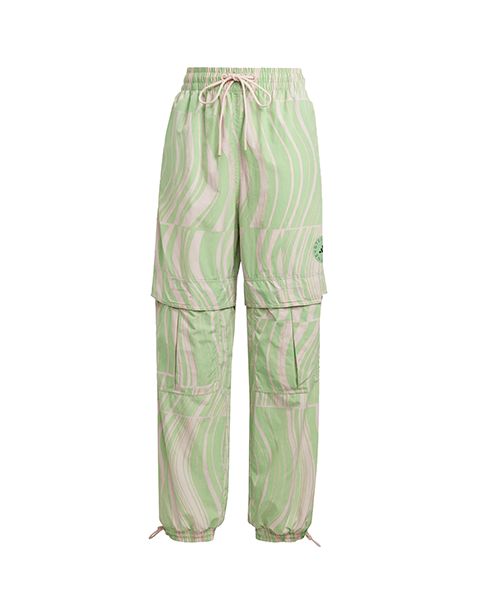Adidas By Stella McCartney Pale Pink Green Woven Pants