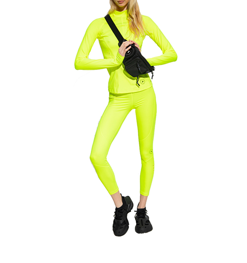 Adidas By Stella McCartney Neon Yellow 7/8 Truepace Tights