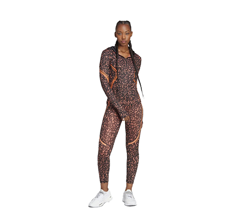 Adidas By Stella McCartney Truepace Black Orange Tights