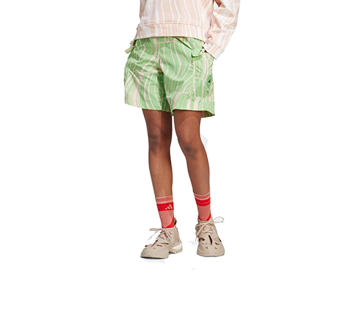 Adidas By Stella McCartney Light Pink Green Shorts