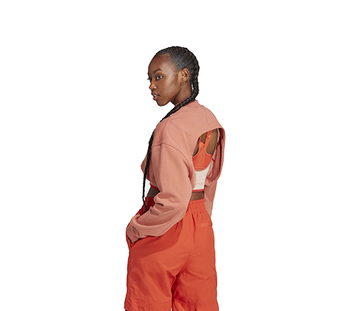Adidas By Stella McCartney Pale Orange Short Sweatshirt