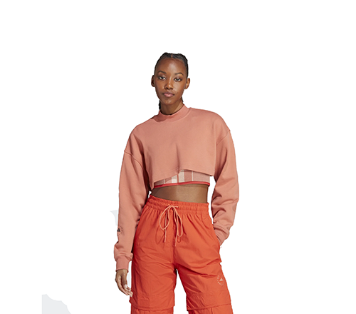 Adidas By Stella McCartney Pale Orange Short Sweatshirt