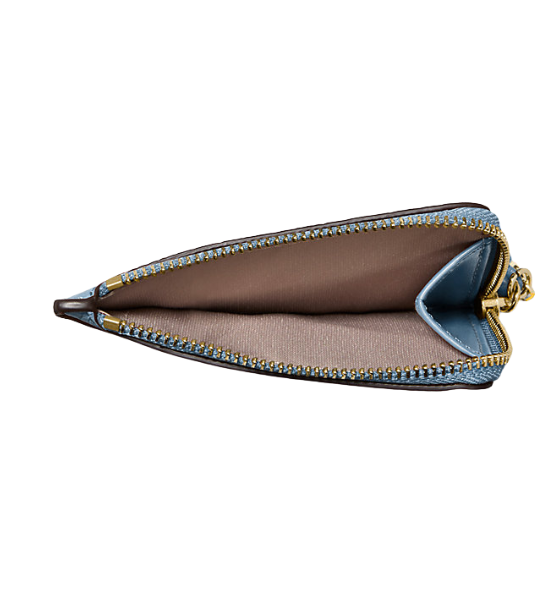 Chambray Leather Sm Card Case Wristlet