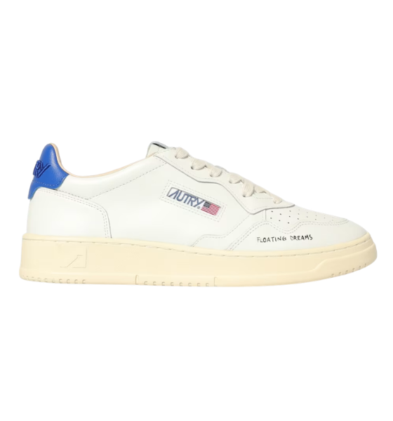 White/Blue Leather Medalist Low Man