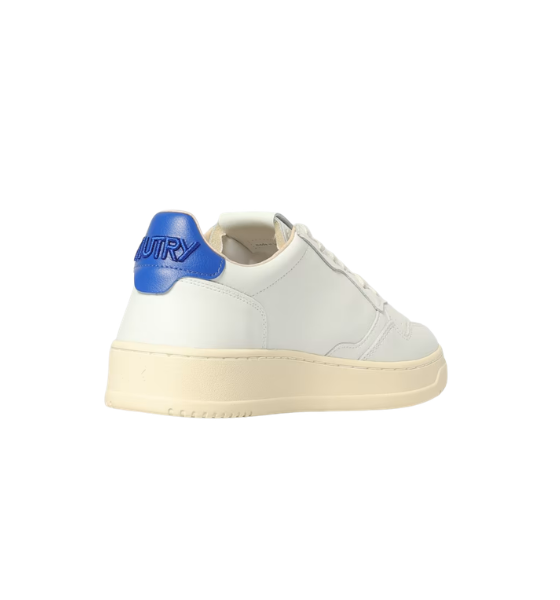 White/Blue Leather Medalist Low Man